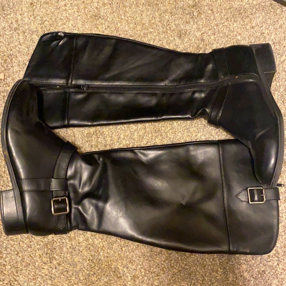 Almost to knee boots